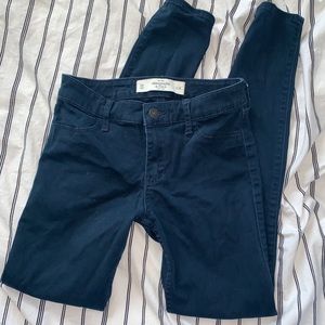Navy Blue Abercrombie Skinny Pants